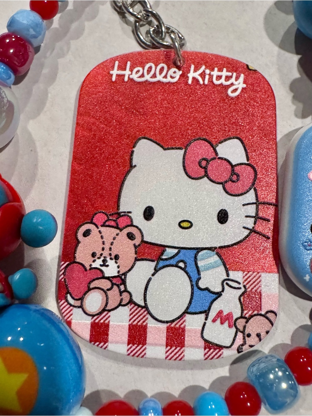 Hello Kitty Skullpanda bag charm keychain - Picture 5 of 5